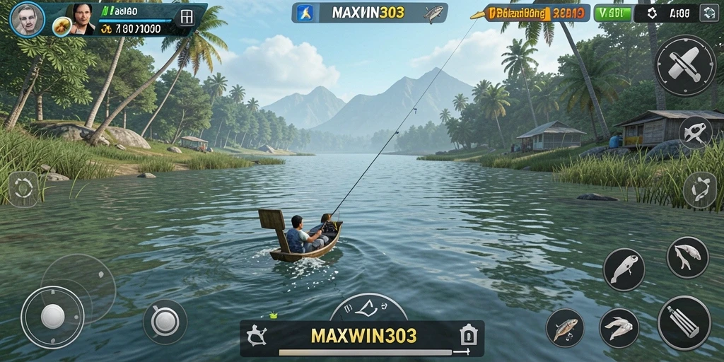 Tampilan gameplay menarik dari MAXWIN303 yang penuh dengan aksi memancing.