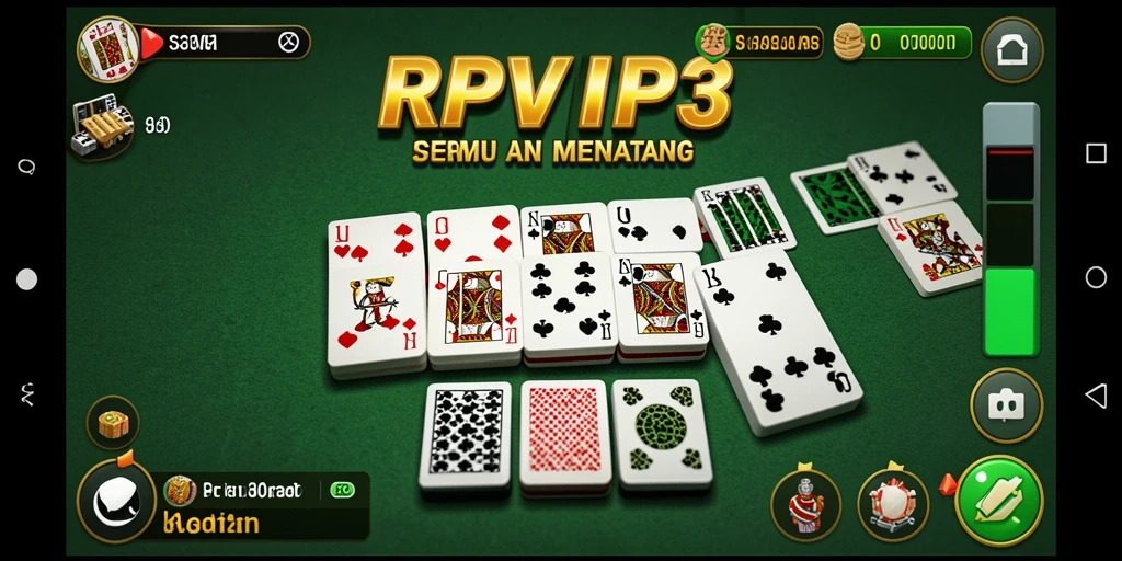Tampilan gameplay Domino yang seru dan menantang di RPVIP3.