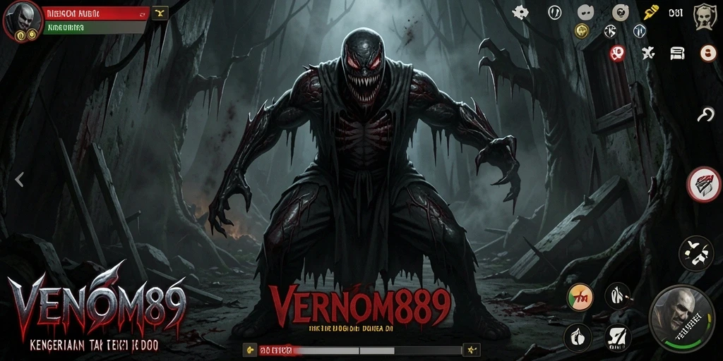 Tampilan gameplay menegangkan dari VENOM889 yang penuh dengan kengerian.