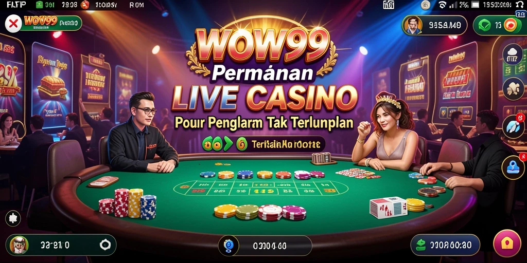 Tampilan gameplay WOW99 yang mendebarkan di Live Casino.